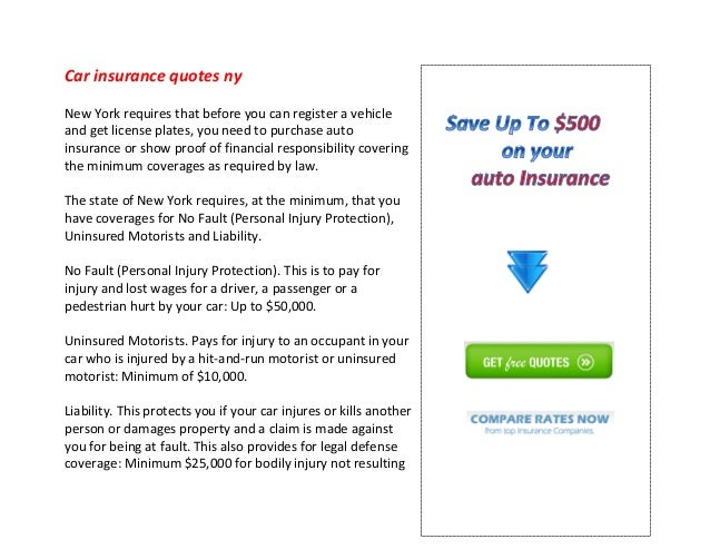 10 Ny Car Insurance Quotes That Save Money
