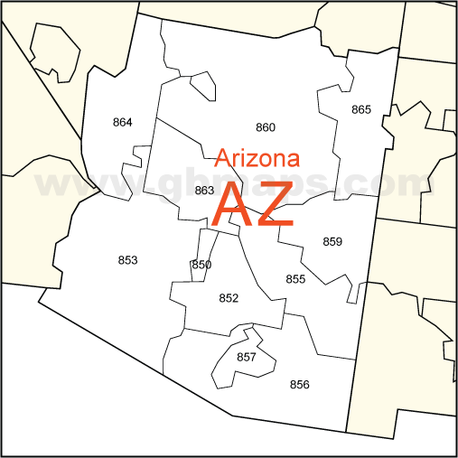 Arizona Zip Code Map: Full State Coverage