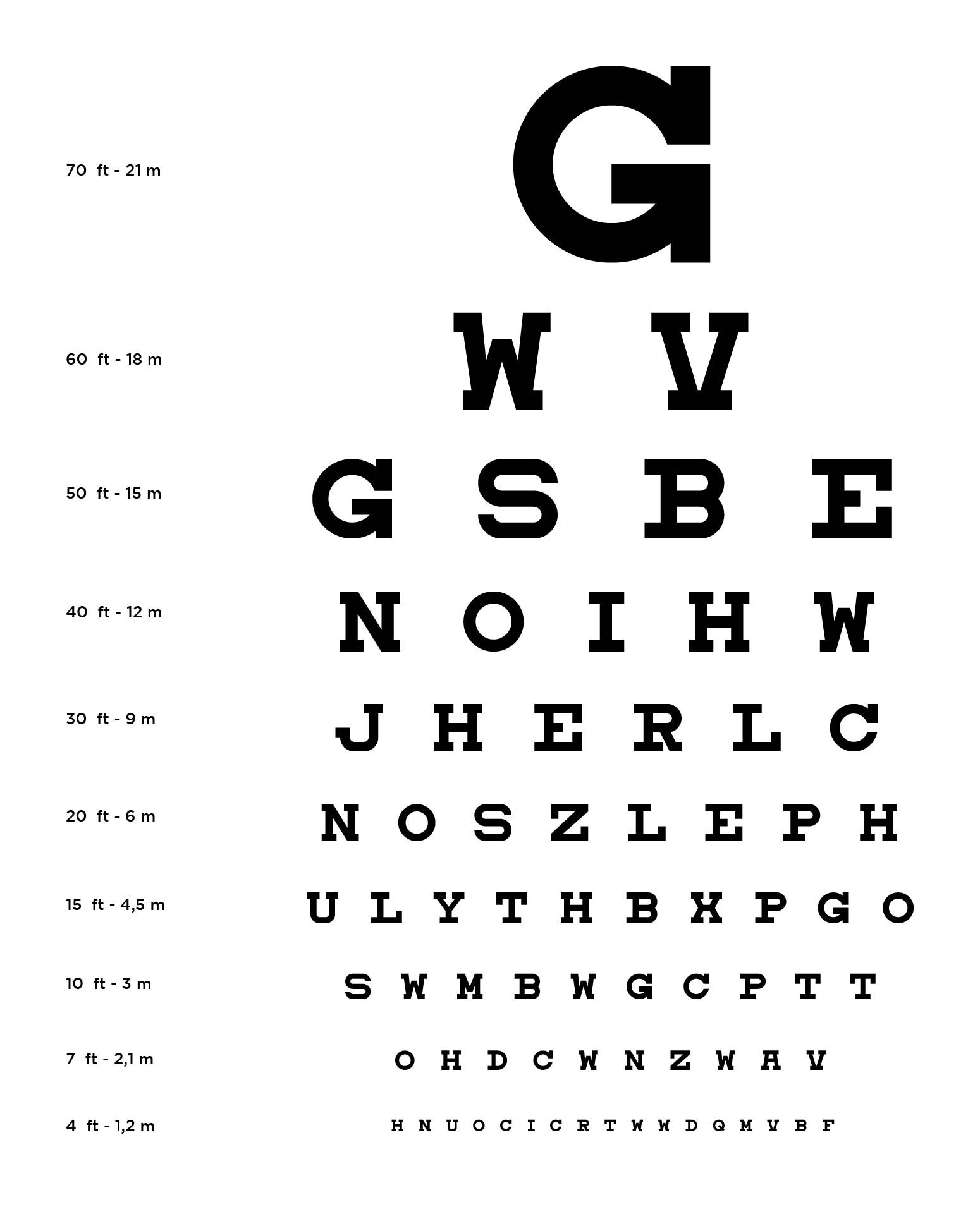 Eye Test Chart Online