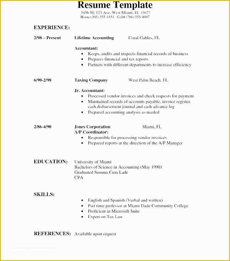 How To Write A First Job Resume? Example Templates