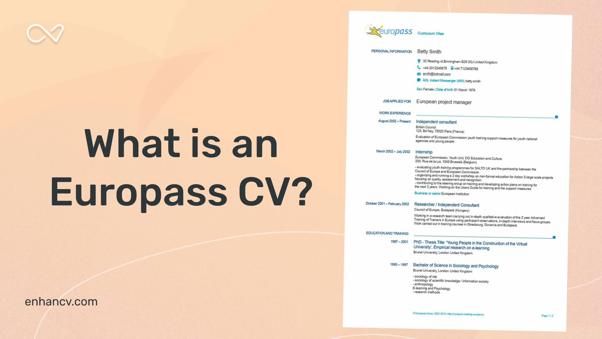 What Is On A Cv